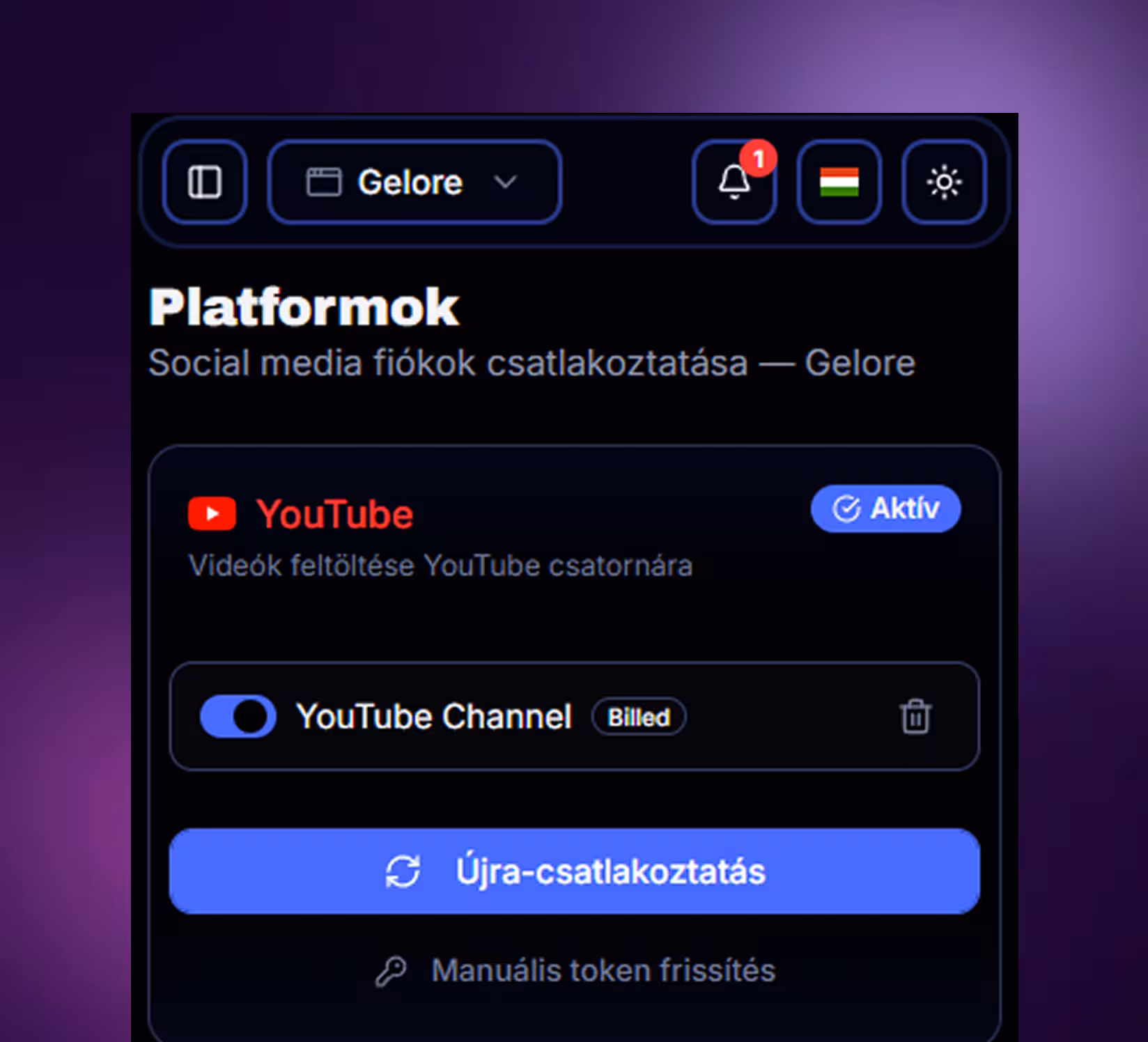 Multi platform közzététel