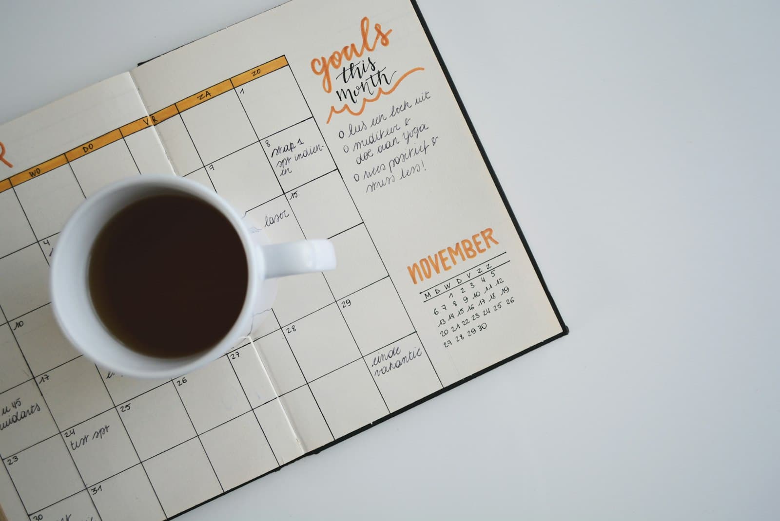 Clear, visual content calendar